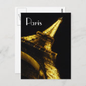 Paris Eiffel Tower Notecard Briefkaart (Voorkant / Achterkant)