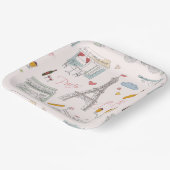 Paris Eiffel Tower Party Douche Verjaardag Papieren Bordje (Gebogen)