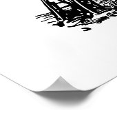 Paris Eiffel Tower Poster (Hoek)