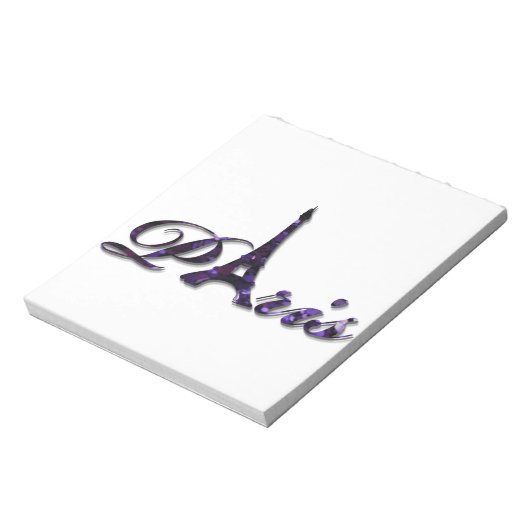 Paris Eiffel Tower Sequin Glitter Sparkle Notitieblok (Gedraaid)