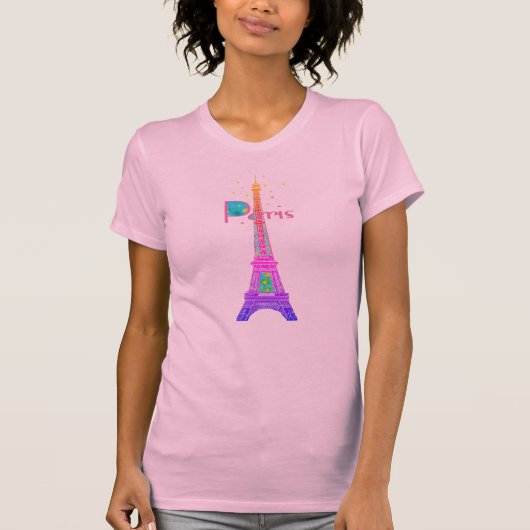 Paris Eiffel Tower T-shirt (Voorkant)