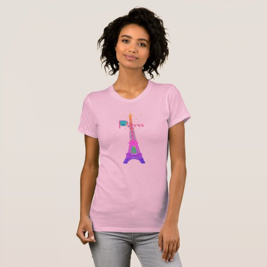 Paris Eiffel Tower T-shirt (Voorkant volledig)