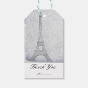 Paris Eiffel Tower Vintage Trouw Chic Favor Cadeaulabel