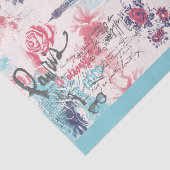 Paris Eiffeltoren Bloemenpapier Tissuepapier (Detail)