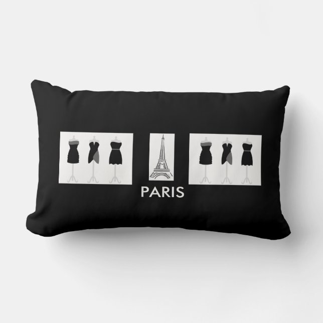Paris Eiffeltoren Franse Mode Theme Pillow Kussen (Voorkant)