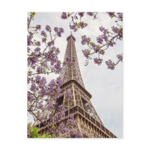 Paris Eiffeltoren in Springtime Foto Briefkaart