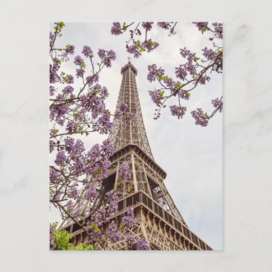 Paris Eiffeltoren in Springtime Foto Briefkaart (Voorkant)