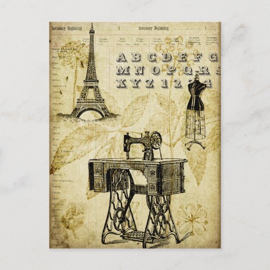  Paris Eiffeltoren Jurk van Briefkaart (Voorkant)