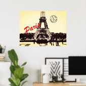 Paris Eiffeltoren Poster (Thuiskantoor)