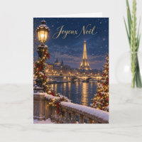 Paris Eiffeltoren Prettig Kerstfeest