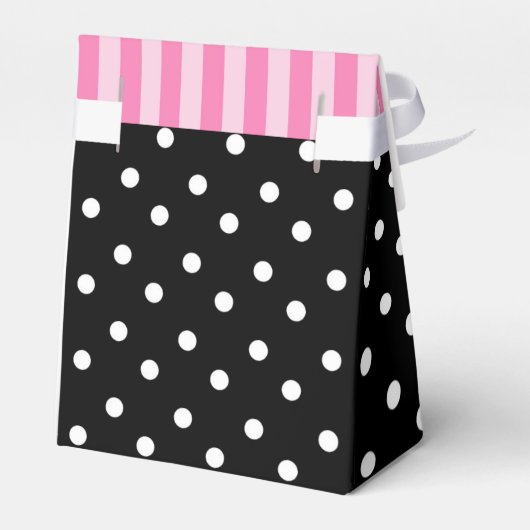 Paris Eiffeltoren Roze Verjaardagsfeestje Favor Ba Bedankdoosjes (Achterkant)