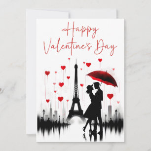 Paris Eiffeltoren Valentijnse Feestdagenkaart