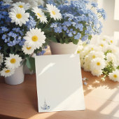 Paris Eiffeltoren Waterverf Floral Monogram Briefhoofd