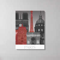Paris Elevings by Night - Red