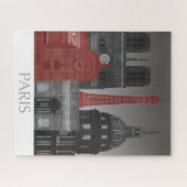 Paris Elevings by Night - Red Legpuzzel (Horizontaal)