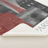 Paris Elevings by Night - Red Sherpa Deken (3/4)