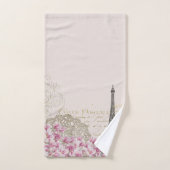 Paris en fleurs (Serviette à main)