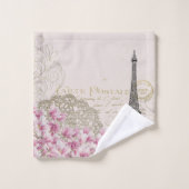 Paris en fleurs (Gant de toilette)