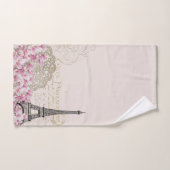 Paris en fleurs (Serviette à main)