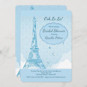 Paris en invitation bleue (Devant / Derrière)