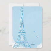 Paris en invitation bleue (Dos)
