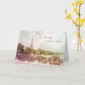 Paris Est Toujours Une Bonne Carte De Voeux Idée (Fleur jaune)