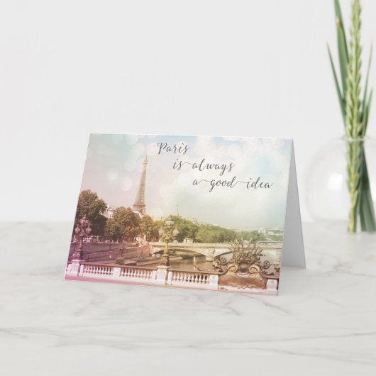 Paris Est Toujours Une Bonne Carte De Voeux Idée (Devant)