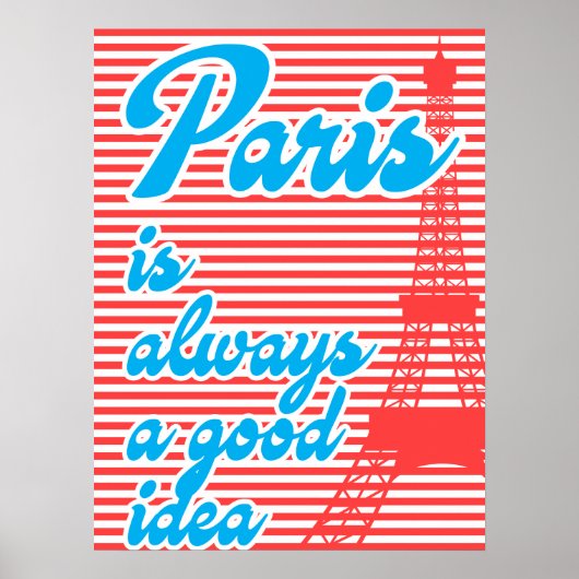 Paris Est Toujours Une Bonne Idée, Affiche D'Été, (Devant)