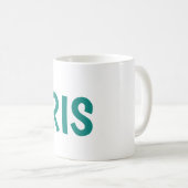 Paris et sa belle tour Eiffel Café Mug (Devant droit)