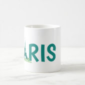Paris et sa belle tour Eiffel Café Mug (Centre)