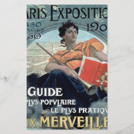 Paris Exposition 1902 BC Briefpapier (Voorkant)