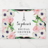 Paris Fête des mariées Mini Étiquettes du vin mous (Étiquettes simples)