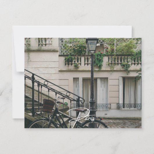 Paris Fiets (Parijs) Kaart (Voorkant)