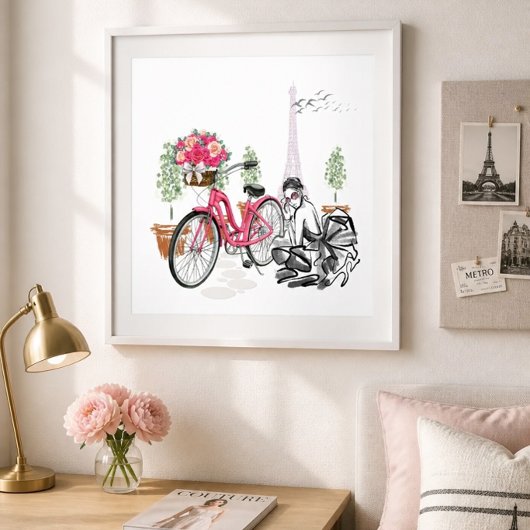 Paris Fietsrit Poster