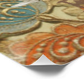 Paris Flapper Art Déco Peacock Vintage (Coin)