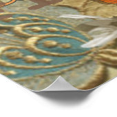 Paris Flapper Art Déco Peacock Vintage (Coin)