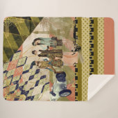  Paris Flappers Scene Sherpa Deken (Voorkant (horizontaal))