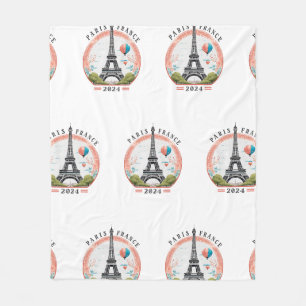 Paris France 2024 Couvertures en polaire, Tour Eif
