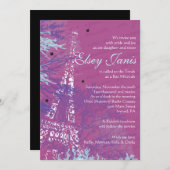 PARIS FRANCE Bar Bat mitzvah Invitation (Devant / Derrière)