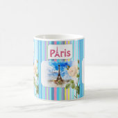 Paris France Bleu Bleu Bande de Mug (Centre)