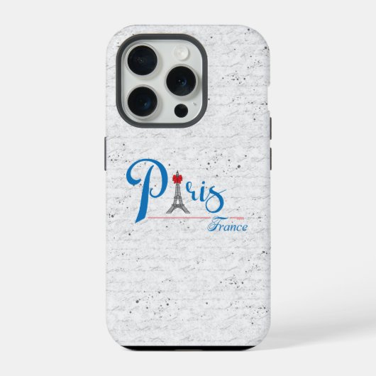 Paris France Bow Chic Coque-Mate iPhone (Verso)