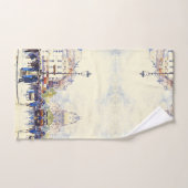 Paris France City Impressionisme Bath Towel Set Bad Handdoek (Handdoek)