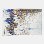 Paris France City Street Scene Art Kitchen Towel Theedoek (Horizontaal)