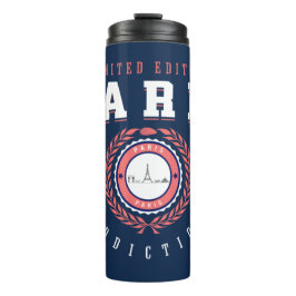 Paris France City Traveler Sports Style Thermosbeker