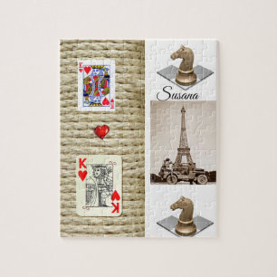 Paris France Decorative Jigzaag Puzzle Legpuzzel