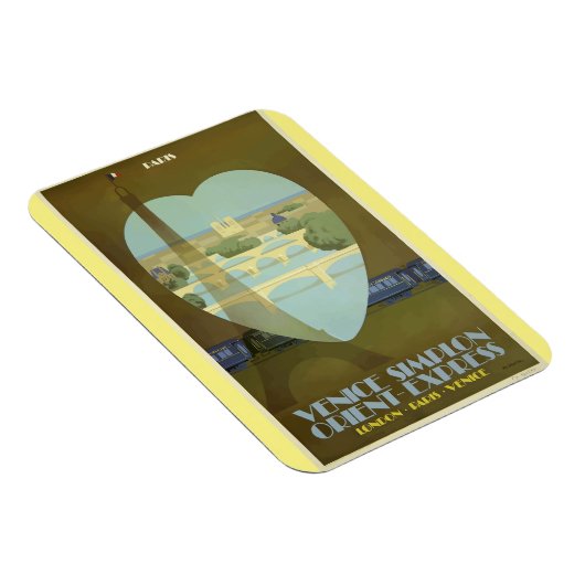 Paris France Eiffel Tower  Orient Express Magneet (Rechterzijde)