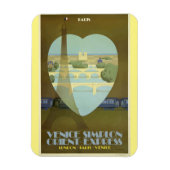 Paris France Eiffel Tower  Orient Express Magneet (Verticaal)