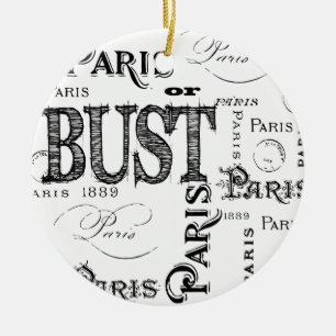Paris France Gifts en Souvenirs Keramisch Ornament
