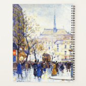 Paris France Impressionisme Streets Planner Book (Achterkant)