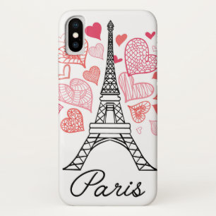 Paris, France Love iPhone X Hoesje